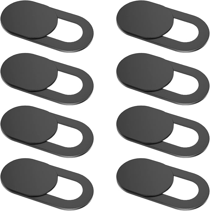 Toojcc Laptop Camera Cover Slide, [8 Pack] Ultra-Thin Webcam Cover Compatible with Camera for MacBook,Laptop,PC,Computer,iMac,iPad. 0.022in Thick Web Blocker Protect Your Privacy and Security