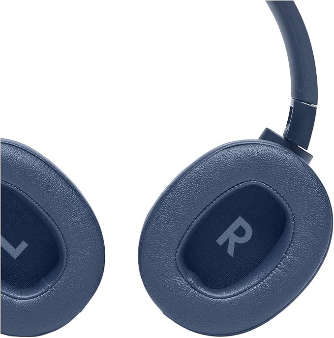 JBL Tune 760NC - Lightweight, Foldable Over-Ear Wireless Headphones with Active Noise Cancellation - Blue (Renewed)