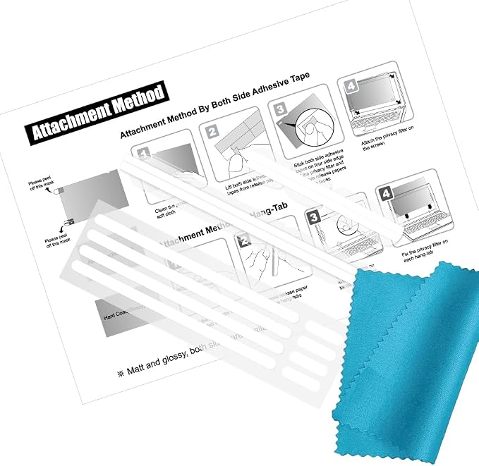 27 Inch - 16:9 Aspect Ratio - Computer Privacy Screen Filter for iMac Monitor - Anti-Glare - Anti-Scratch Protector Film - Please Check iMac or Others Made in Korea