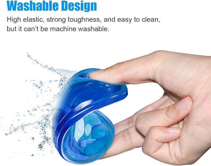 JIKIOU Silicone Gel Wrist Rest Cushion Heart-Shaped Translucence Ergonomic Mouse Pad Cool Hand Pillow Effectively Reduce Wrist Fatigue Pain, Blue 2 Pack