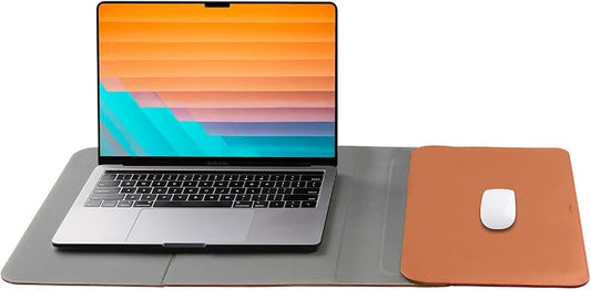 Orbitkey Hybrid Laptop Sleeve | Portable Desk Mat and Laptop Sleeve (Terracotta, 16")
