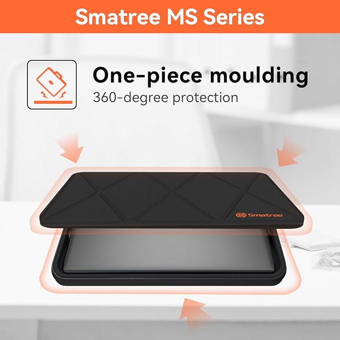 Smatree MS79 Hard EVA Protective Sleeve Case with Stand Compatible for 15.6 inch Samsung Galaxy Book4/Galaxy Book3 Laptop Notebook Bag