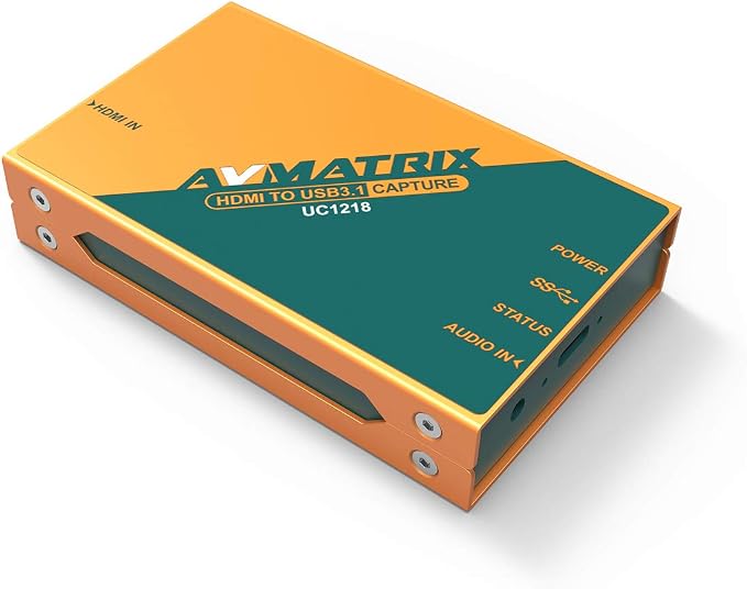 AVMATRIX UC1218 HDMI to USB 3.1 Type-C Uncompressed Video Capture Card