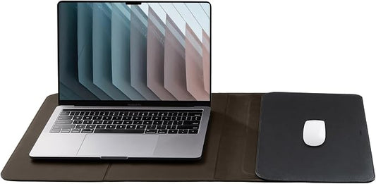 Orbitkey Hybrid Laptop Sleeve | Portable Desk Mat and Laptop Sleeve (Black, 14")