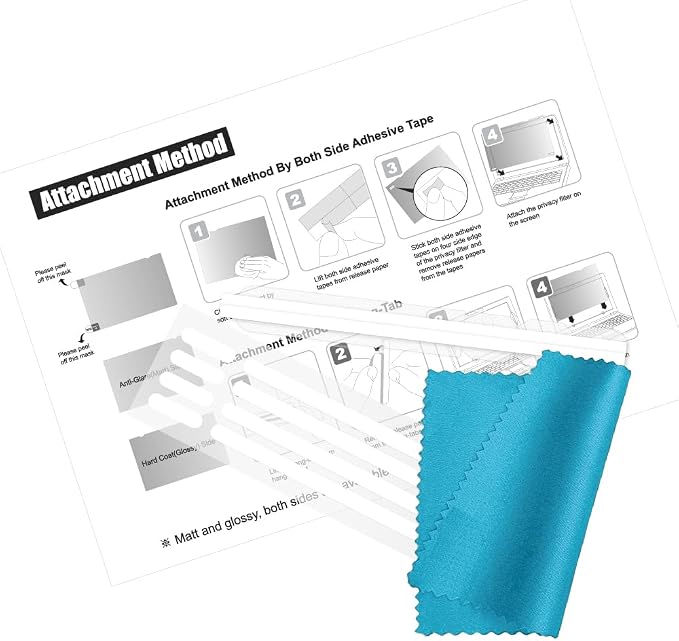 17 Inch 5:4 Desktop Computer Privacy Screen Filter (Does NOT fit 17.3 or 17 Wide Screen) Screen Size - 13.31 inch Width x 10.61 inch Height