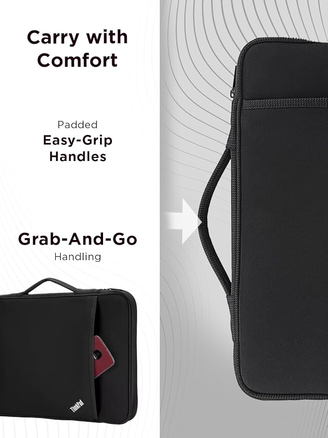 Lenovo ThinkPad 14-Inch Laptop Sleeve – Slim Protective Notebook & Tablet Case Compatible with ThinkPad, MacBook Air & MacBook Pro – Lightweight, Shock-Resistant