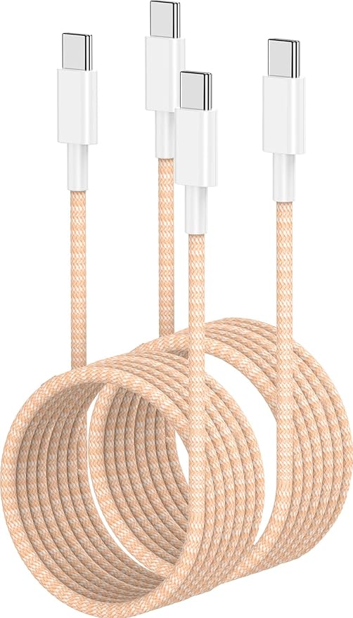 USB C to C Charger Cable 10ft, 60W Type C to C Fast Charging Cable Cord Long for Apple iPhone 17 Pro Max/17 Air/16 Pro Max/16 Pro/15 Plus/15 Pro Max/MacBook 2021/2020/2019,iPad Pro/Mini/Samsung Galaxy