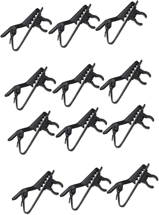 20pcs Mini Lapel Tie Clip Microphone Iron Clip for Mic Easy to Use for Voice Recording Video Conferencing Meetings