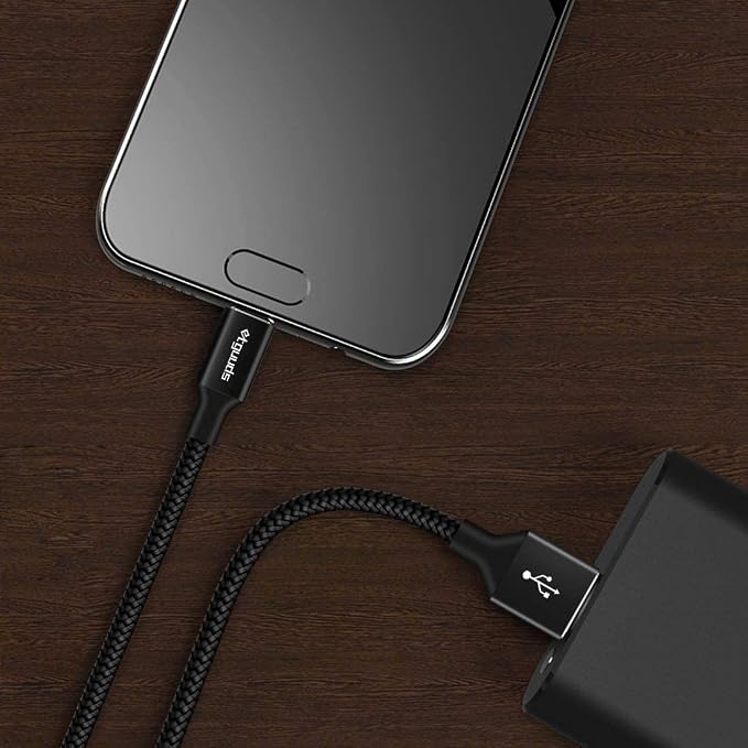 etguuds USB to USB C Cable 2ft, 2-Pack USB A to Type C Charger Cord Fast Charging for Samsung Galaxy A17 A16 A15 A26 A36 A56, S25 S24 S23 S22 S21 S20 S10 Note 20, for iPhone 17 16 15, Moto, Black