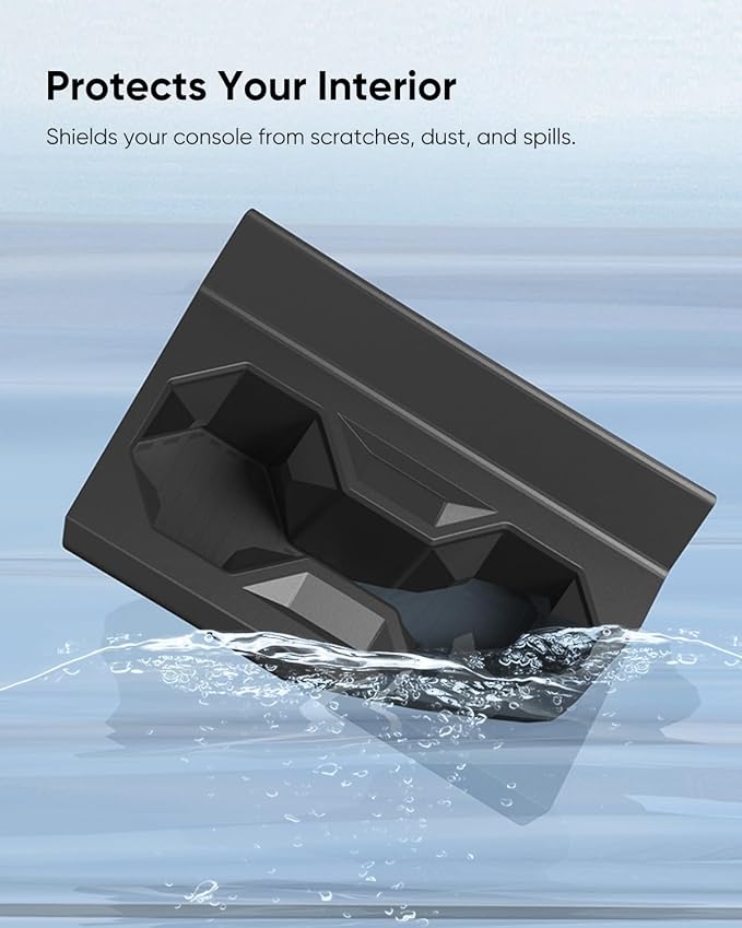 Tesla Cybertruck Cup Holder with Extended Edge - Durable Silicone Material, Anti-Slip, Easy to Clean, Protects Console from Scratches, Custom-Fit for 2024-2025 Models