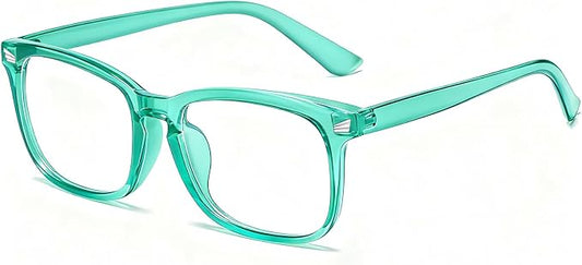 Blue Light Glasses for Woman Men | 99% Blue Light Blocking Glasses | Computer Glassess | Gaming | TV Phone Screen Reader Square Frame | Anti Eyestrain & UV Glare,1 Pack