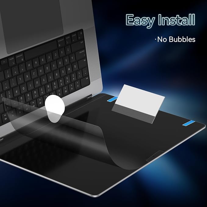360° Privacy Screen for Macbook Air 13.6/13 Inch (2022-2026, M2, M3, M4, M5), 4 Way Privacy Anti Glare Blue Light Filter Shield Film Anti Spy Laptop Protector for Mac 13.6In Computer
