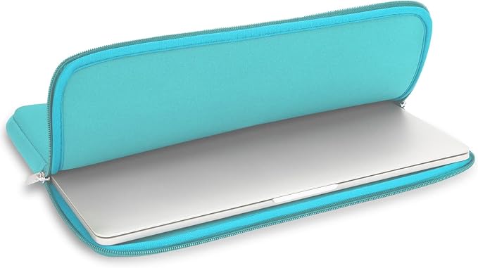 RAINYEAR 15 Inch Laptop Sleeve 15" Protective Soft Case Cover Bag with Accessories Pouch, Compatible with 15.4" MacBook Pro/Air A3448 A3241 A2941 A3114 A1938 A1707 A1990 (Blue)