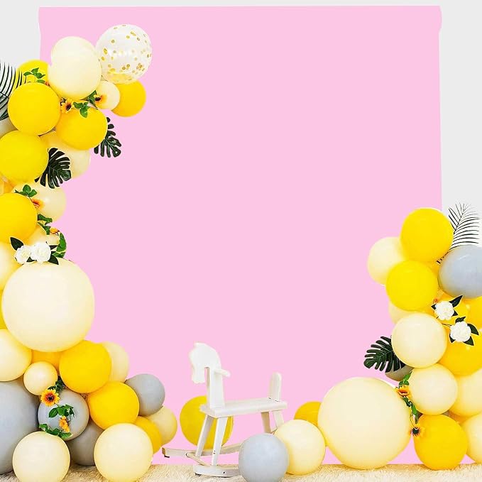 5x7ft Pink Photography Backdrop, High Density Polyester Fiber Photo Background Cloth is Foldable and Machine Washable, Suitable for Photo Background Video Photography Studios