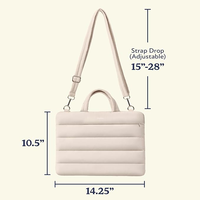 Vandel 13-14 inch Laptop Carrying Case Sleeve with Strap, Shoulder Bag with Handle, 14 in Laptop Computer Bag for Women, MacBook Air 13 Inch Carrying Case, MacBook Pro 14 in HP Messenger Carrier