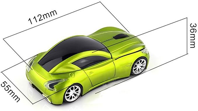 MGbeauty Wireless Car Mouse with USB Receiver Computer Gaming Mouse for Laptop Windows Mac Black