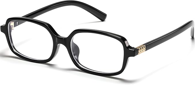 Retro Rectangle Blue Light Blocking Glasses for Women 90s Fake Eyeglasses Y2K Fashion Computer Glasses Tortoise Frame
