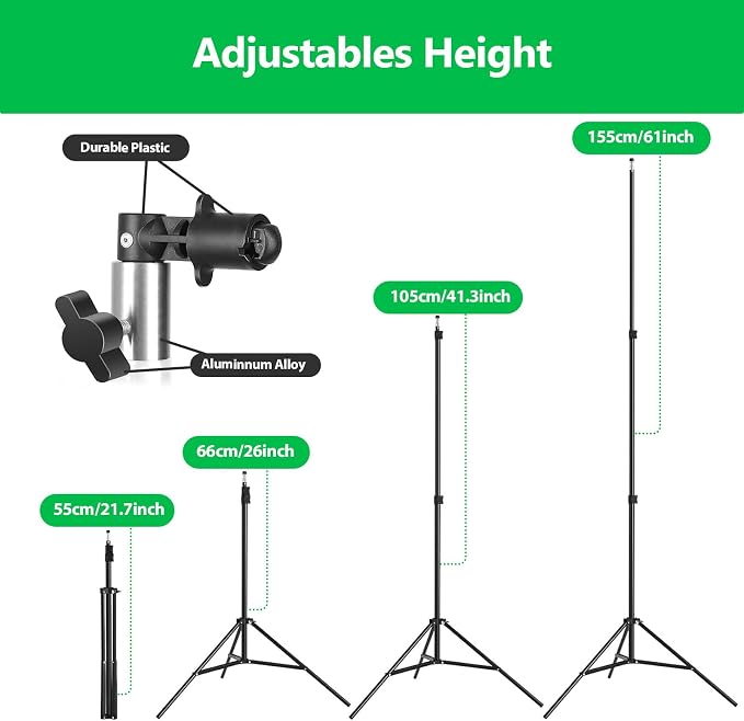 Portable Green Screen Chromakey Backdrop with Stand,59 * 39 inch Pop Up Collapsible Backdrop,Foldable Blue&Green Screen 2 in 1 Backdrop for Photo and Video Shooting,Gaming (Green & Blue)