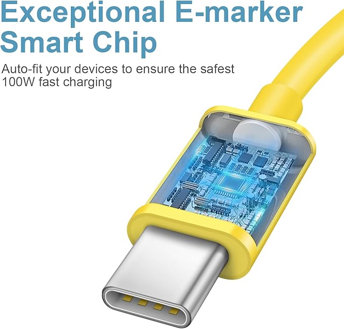 iPhone 17 16 15 Charger Fast Charging Type C Chargers USB C Charger Block iPhone 17 16 15 Air Pro Max Chargers with 12FT Cable for iPhone 17/17 Plus/17 Pro Max/16/16 Plus/16 Pro Max/15 Pro Max(Yellow)