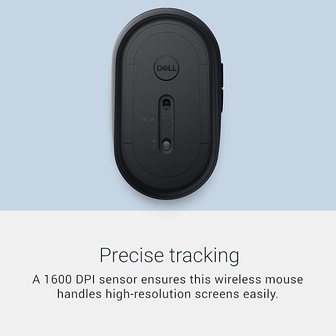 Dell Wireless Computer Mouse-WM126 – Long Life Battery, with Comfortable Design (Black)