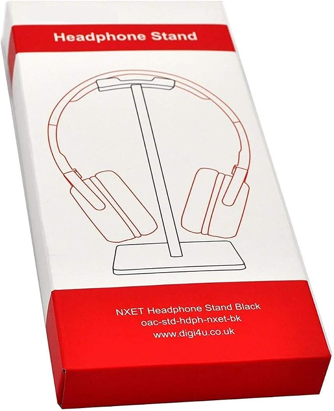 Headphone Stand, Universal Aluminum Holder Showing Display Hanger for HyperX Cloud II Gaming Headset, Microsoft Xbox One Chat, Turtle Beach Recon, Sony Headset 2.0 and More (White)