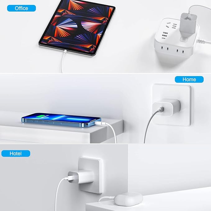 Type C Charger Fast Charging，4 Pack USB C Charger Block，20W Type C Fast Wall Charge Power Adapter for i Phone 17/17 Plus/17 Pro/16/16 Plus/16 Pro/15/15 Plus/15 Pro/S25/S24 and More