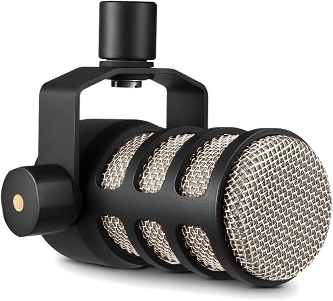 RØDE PodMic Cardioid Dynamic Broadcast Microphone — XLR Output ONLY, Requires Audio Interface (RØDECaster or similar). For USB Plug-and-Play, see PodMic USB.