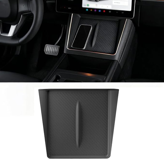 Wireless Charging Pad for 2025-2026 Tesla Model Y Juniper, Ultra-Thin Model Y Juniper Protective Silicone Mat Cover Accessories (Black)