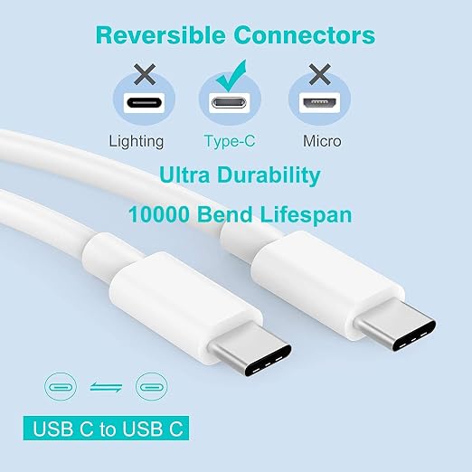 Fast Charger for iPhone 17 16 15, 3Pack USB C iPad Charge PD Fast Charger Block 6FT Long USBC to Type C i Phone Charging Cable Cord for iPhone 17 Air/Pro/Pro Max/16 Pro/Plus/15/15 Pro/Pro Max,iPad Pro