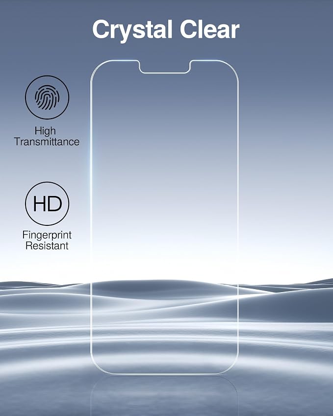 SMARTDEVIL 2 Pack for iPhone 16e/iPhone 14/ iPhone 13 Pro/ iPhone 13 Privacy Screen Protector, [Anti-Spy] [Military-Grade Shatterproof & 9H Hardness] Tempered Glass,Easy Installation,Bubble-Free & Case-Friendly