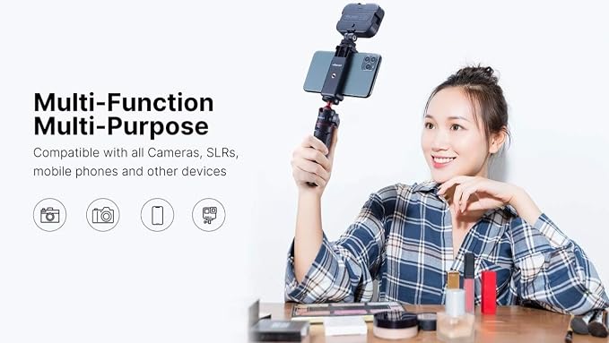 VIJIM VL100C Bi-Color LED Video Light on Camera,Mini Rechargeable 2000mAh LED Camera Lights,CRI95+ Dimmable 2500-6500K Ultra Bright Photo and Video Lighting,LED Fill Lamp