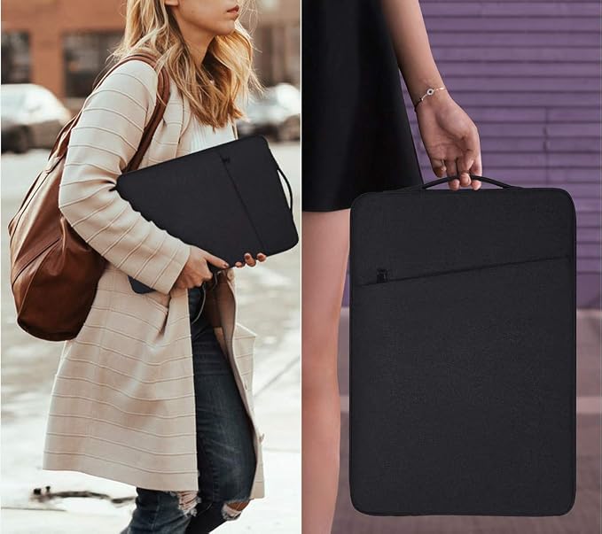 Laptop Sleeve Case for 14 inch MacBook Pro M5/M4/ M3/ Pro/Max A3427 A3426 A3434 A3112 A3401 A3185 A2918 2026-2021,Carrying Bag with Accessory Pocket, Black