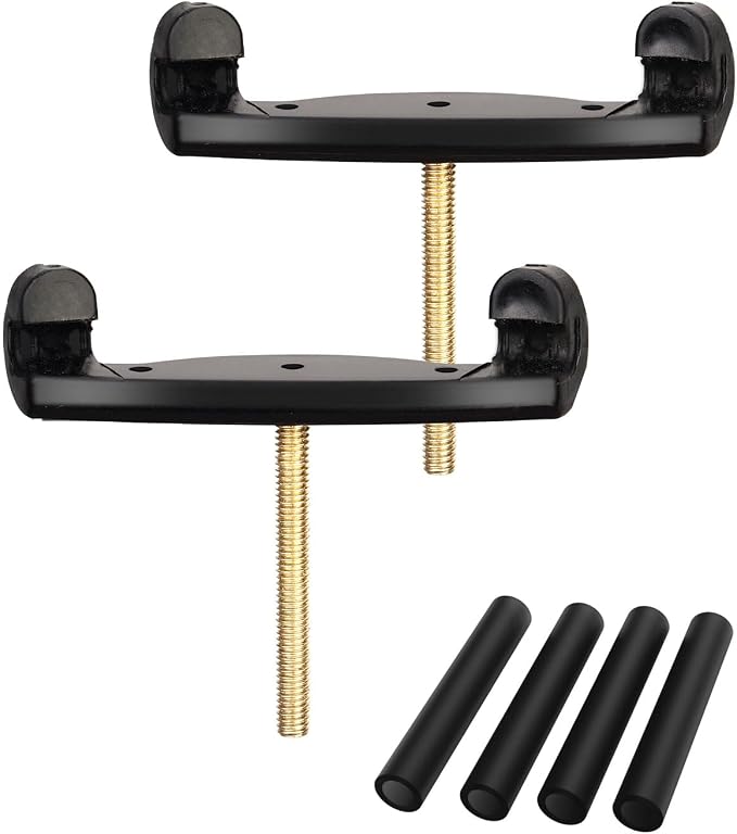 LMS Universal Extra Long Fork for Violin Shoulder Rest 4/4 3/4 Full Size, Replacement for Violin Viola Fiddle Shoulder Rest Extra-Long Feet, 1.5 inch (Black)