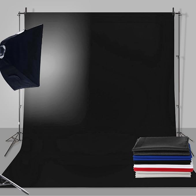 Chromakey Green Screen Backdrop, Photography Backdrop High Density Polyester Soft Light Wrinkle Background for Photo Studio Streaming Video Party Home Use (150 * 300CM)
