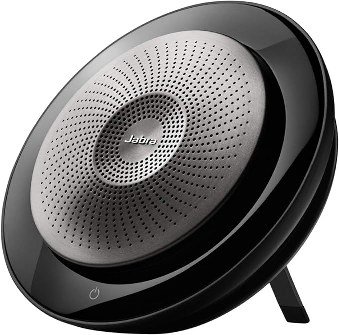 Jabra Speak 710 UC Wireless Bluetooth Speakerphone with Link 370 USB Adapter – Portable Conference Speaker for Holding Meetings Anywhere with Immersive Sound - Certified for Zoom & Google Meet