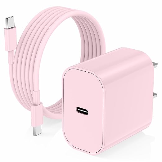 iPhone 17 16 15 Charger/10ft Type C to C Charging Cable Cord Long, USB C Fast Charging Block Plug for Apple iPhone 17 Pro Max/17 Air/16 Pro/15 Plus/AirPods/iPad/mini Plug Cube Birck Box Power Adapter