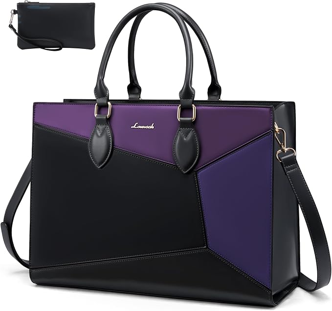 LOVEVOOK Laptop Tote Bag for Women Work Travel, Stylish Teacher Bag Purse Computer Bag, Nurse Bags Briefcase Business Handbag