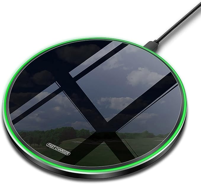 Fast Wireless Charger,20W Max Wireless Charging Pad Compatible with iPhone 17/17 Pro/Pro Max/16/15/14/13/12,AirPods;FDGAO Induction Charge Mat for Samsung Galaxy S25/S24/S23/S20/Pixel/G8
