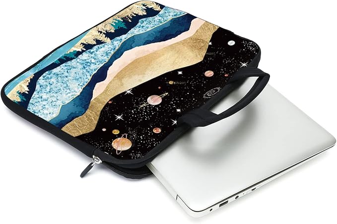 15.6" Laptop Sleeve 14" 15" 15.4" Chromebook Case Ultrabook Case Notebook Sleeves PC Messenger Bag (Mountains-1)