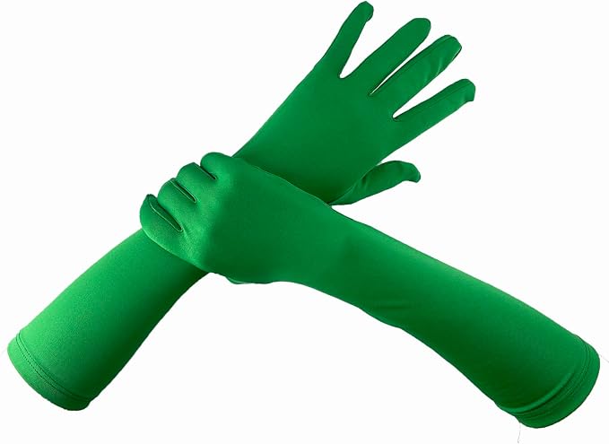 Chendvol Green Chromakey Mask Hood with Screen Gloves Invisible Effects Background for Green Screen Photography Photo Video