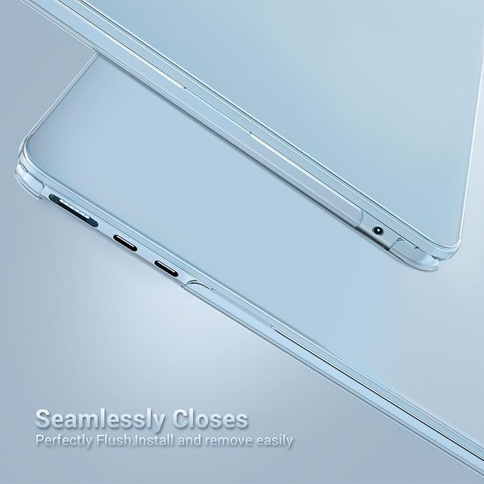 MOSISO for MacBook Air 15 inch Case M5 2026 M4 M3 M2 2025-2023 A3448 A3241 A3114 A2941, 4 in 1 Kit Seamlessly Closes Anti-Fingerprints Matte Hard Shell,Great for Business Travel Study, Sky Blue Clear