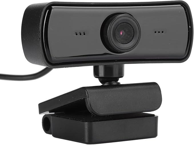 Zopsc 360 Degree Rotation Webcam, 4K USB Camera with Built-in Microphone, Computer Accessory for PC Live Broadcast, Video Conferencing, Online Class, and Gaming