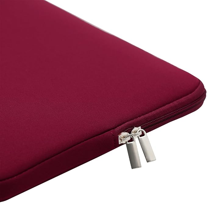 RAINYEAR 16 Inch Laptop Sleeve Protective Soft Case Bag with Accessories Pouch, Specially Compatible with 16" MacBook Pro M1 M2 M3 M4 M5 Pro/Max A3403 A3186 A3428 A3429 (Red)