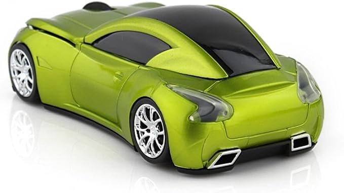 MGbeauty Sports Car Mouse Wireless Mouse Computer Mice Laptop Optical Gaming Mouse Red (Green)