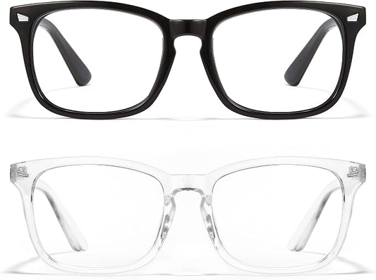 Cyxus Blue Light Glasses Men Women Reduce Eye Strain UV Blocking for Office Work Computer Screen 8082