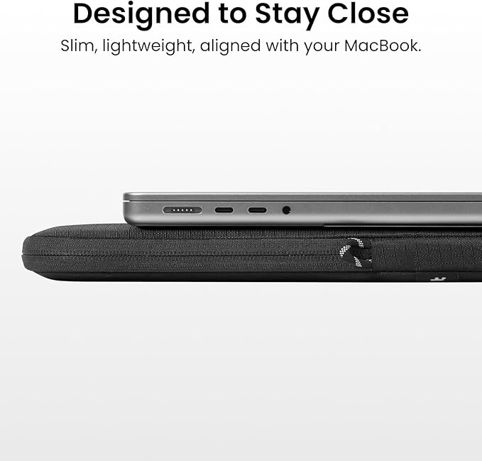 tomtoc Slim & 360° Protective Laptop Sleeve for 13-inch MacBook Air M5/A3449 (2026), M4/A3240, M3/A3113, M2/A2681 M1/A2337, Water-Resistant Case with CornerArmor, Fits 13" MacBook Neo & MacBook Pro