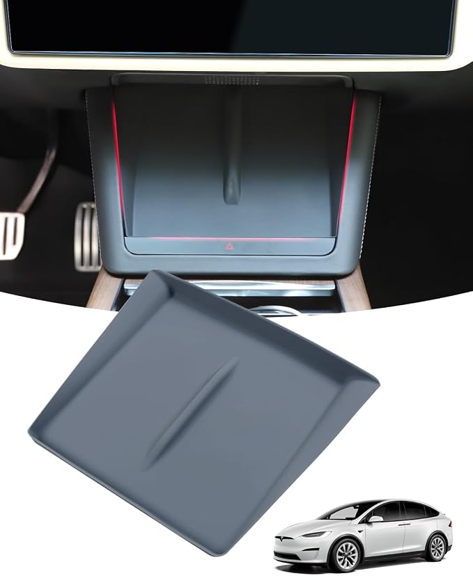 Wireless Charging Mat, Center Console Wireless Charger Silicone Protective Pad Compatible with Tesla Model X/S(2022-2025)