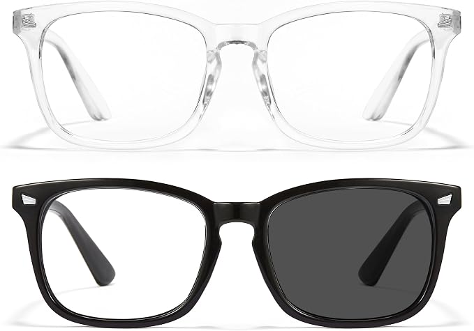 Cyxus Blue Light Glasses Men Women Reduce Eye Strain UV Blocking for Office Work Computer Screen 8082