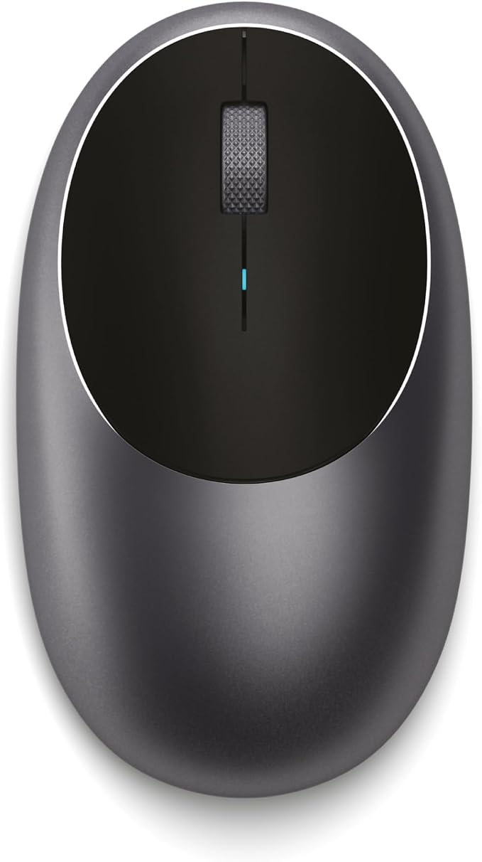 Satechi M1 Wireless Bluetooth Mouse, USB-C Rechargeable, Compact & Portable, for MacBook Air/Pro/Neo, iPad Air/Pro, iPad mini, Mac mini, iMac & Windows - Space Gray