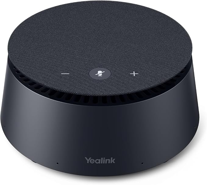Yealink CPE40 Conference Speaker, Expansion Microphone for CP50, AI Noise Cancellation, 8 360 Omni Mics Array, 19.6ft Pickup, Daisy Chain up to 7 Speakerphones for Zoom, Teams, Large Meeting Room